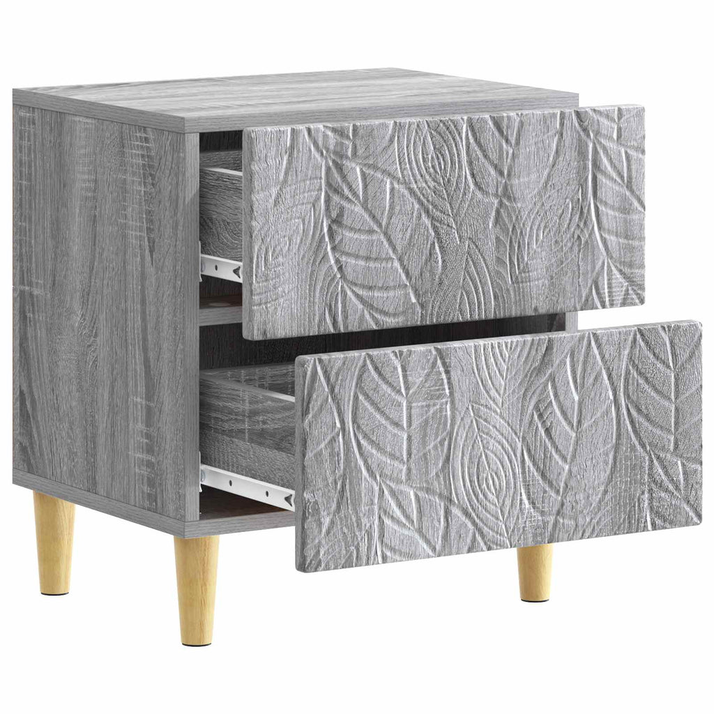 vidaXL Stolik nocny Szary Sonoma 43 x 34,5 x 48 cm Drewno inżynieryjne
