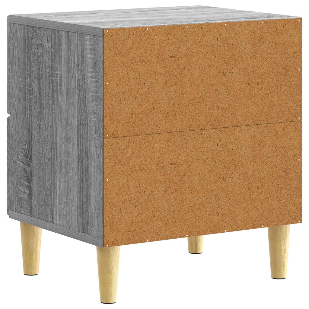 vidaXL Stolik nocny 2 szt. Szary Sonoma 43 x 34,5 x 48 cm