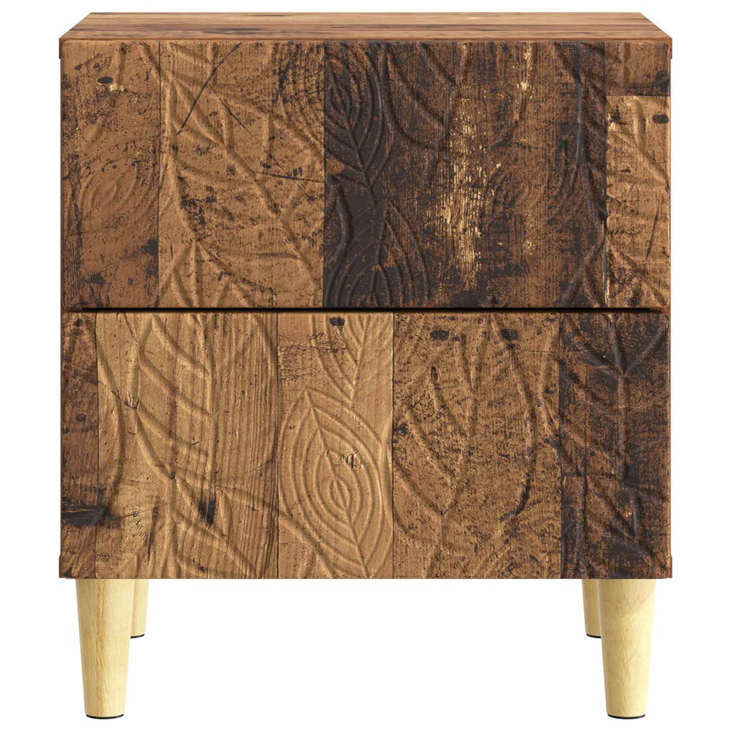 vidaXL Stolik nocny Stare drewno 43 x 34,5 x 48 cm Drewno inżynieryjne