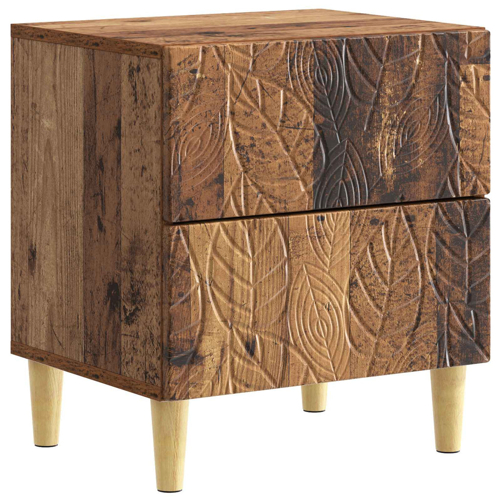 vidaXL Stolik nocny 2 szt. Stare drewno 43 x 34,5 x 48 cm