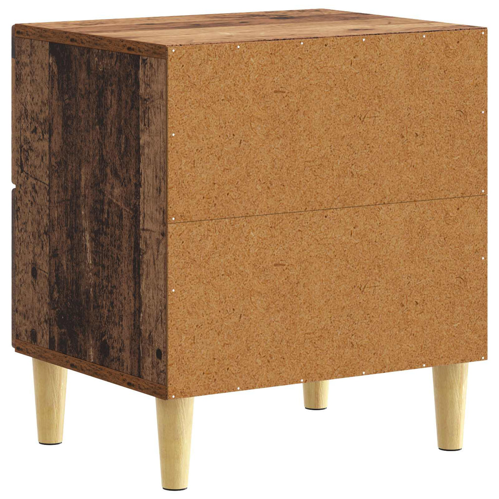 vidaXL Stolik nocny 2 szt. Stare drewno 43 x 34,5 x 48 cm