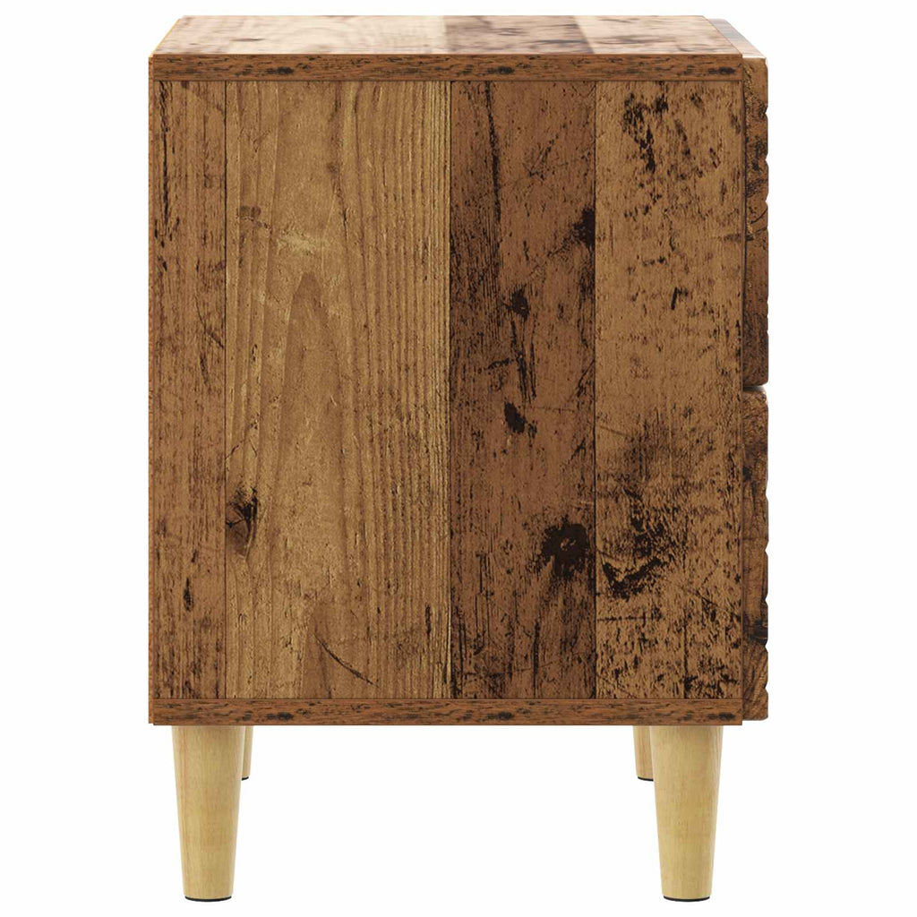 vidaXL Stolik nocny 2 szt. Stare drewno 43 x 34,5 x 48 cm
