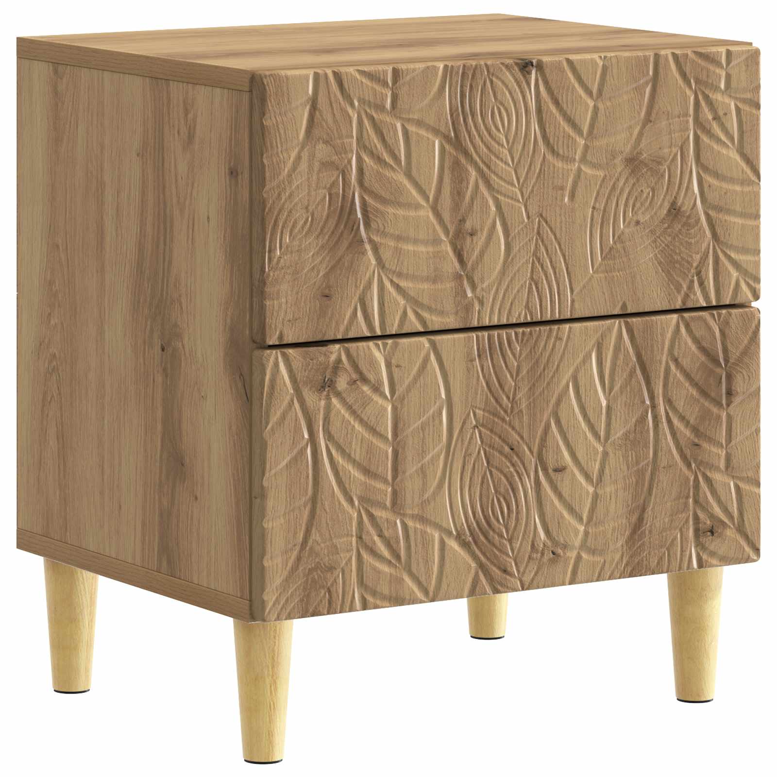 vidaXL Stolik nocny Dąb artisan 43 x 34,5 x 48 cm Drewno inżynieryjne