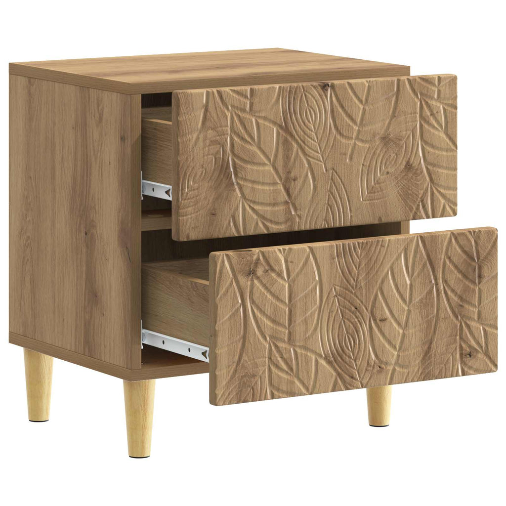 vidaXL Stolik nocny Dąb artisan 43 x 34,5 x 48 cm Drewno inżynieryjne