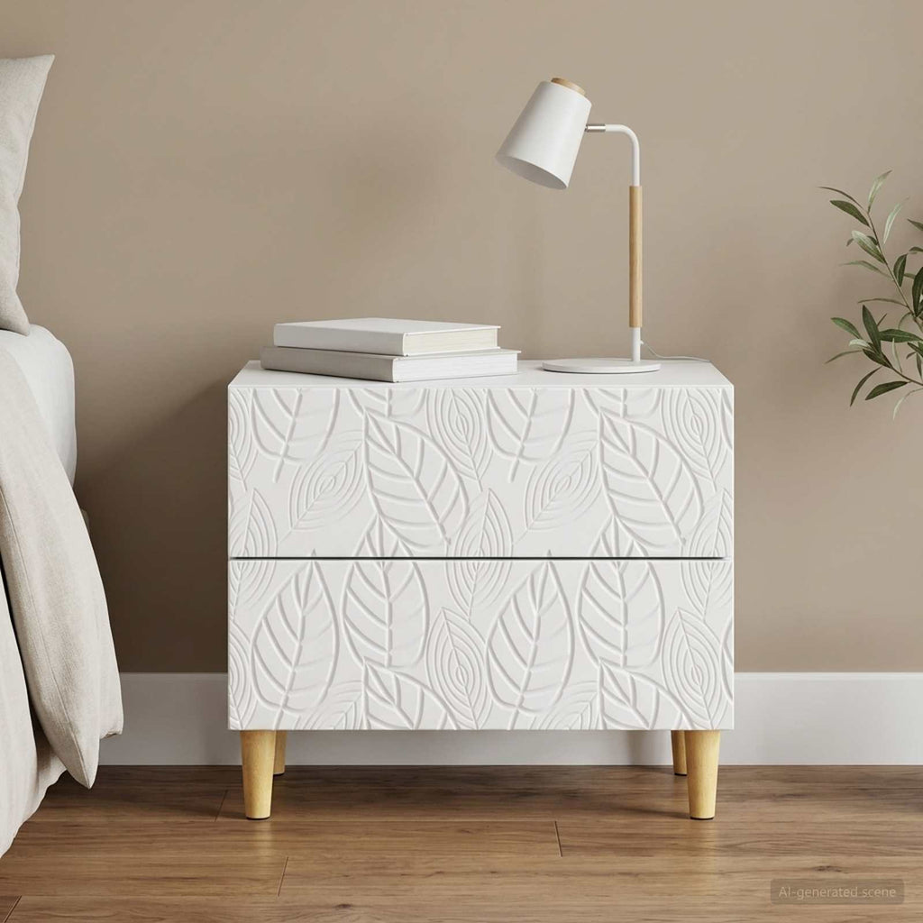 vidaXL Stolik nocny Biały 62 x 34,5 x 48 cm Drewno inżynieryjne