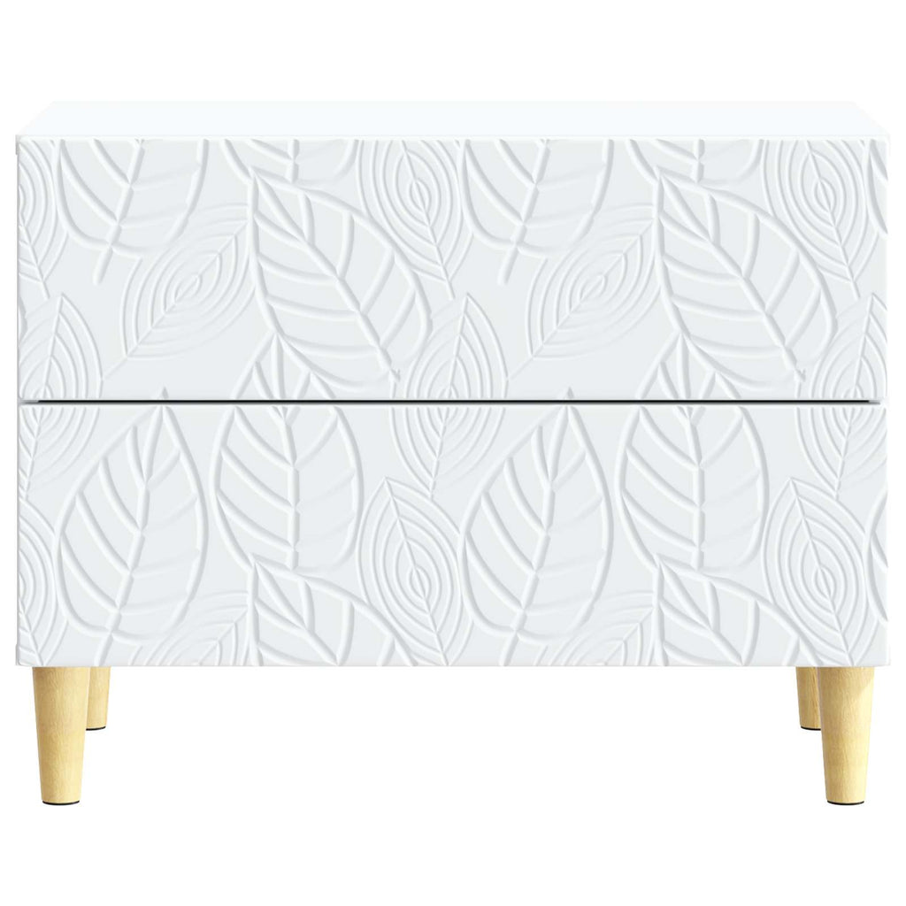 vidaXL Stolik nocny Biały 62 x 34,5 x 48 cm Drewno inżynieryjne