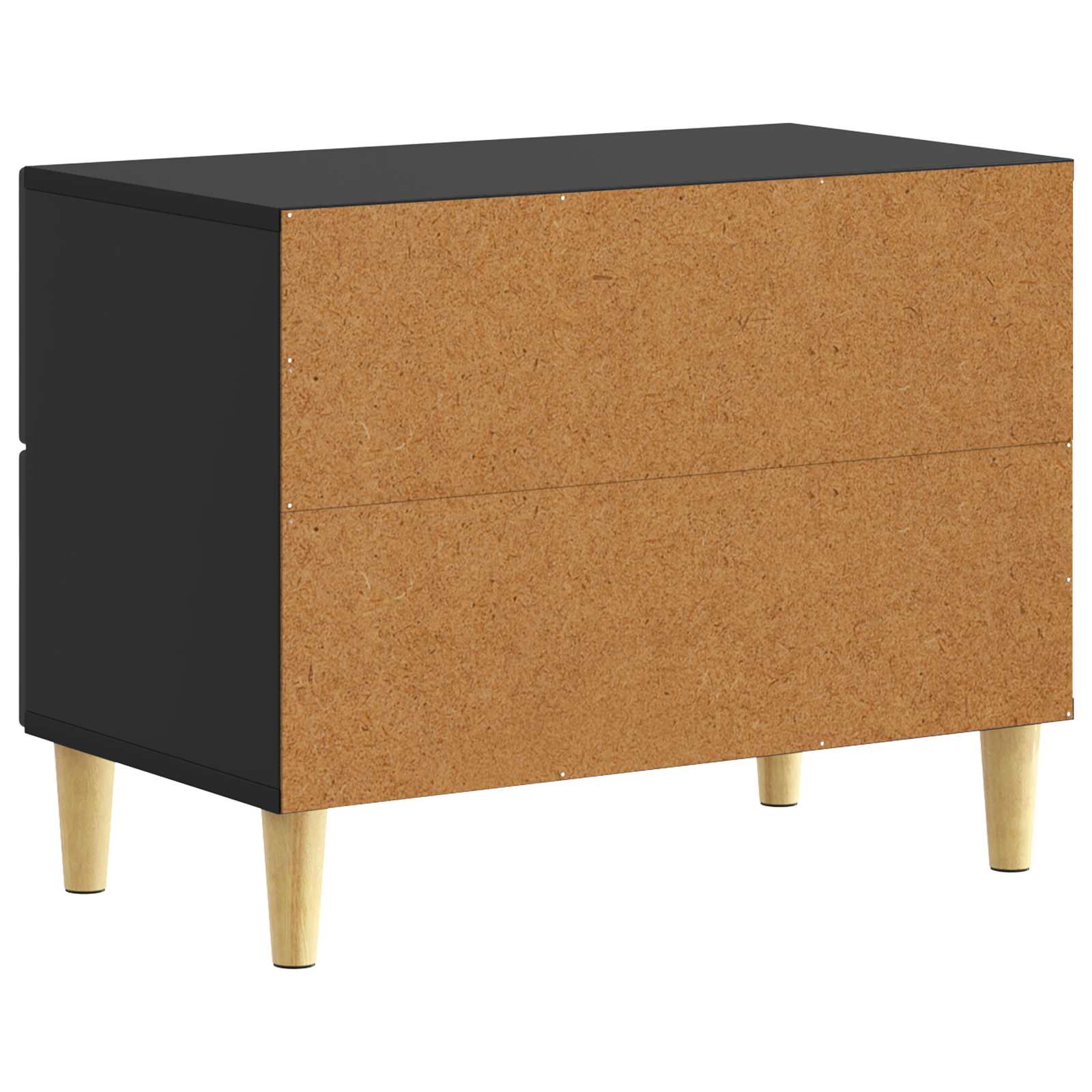 vidaXL Stolik nocny Czarny 62 x 34,5 x 48 cm Drewno inżynieryjne