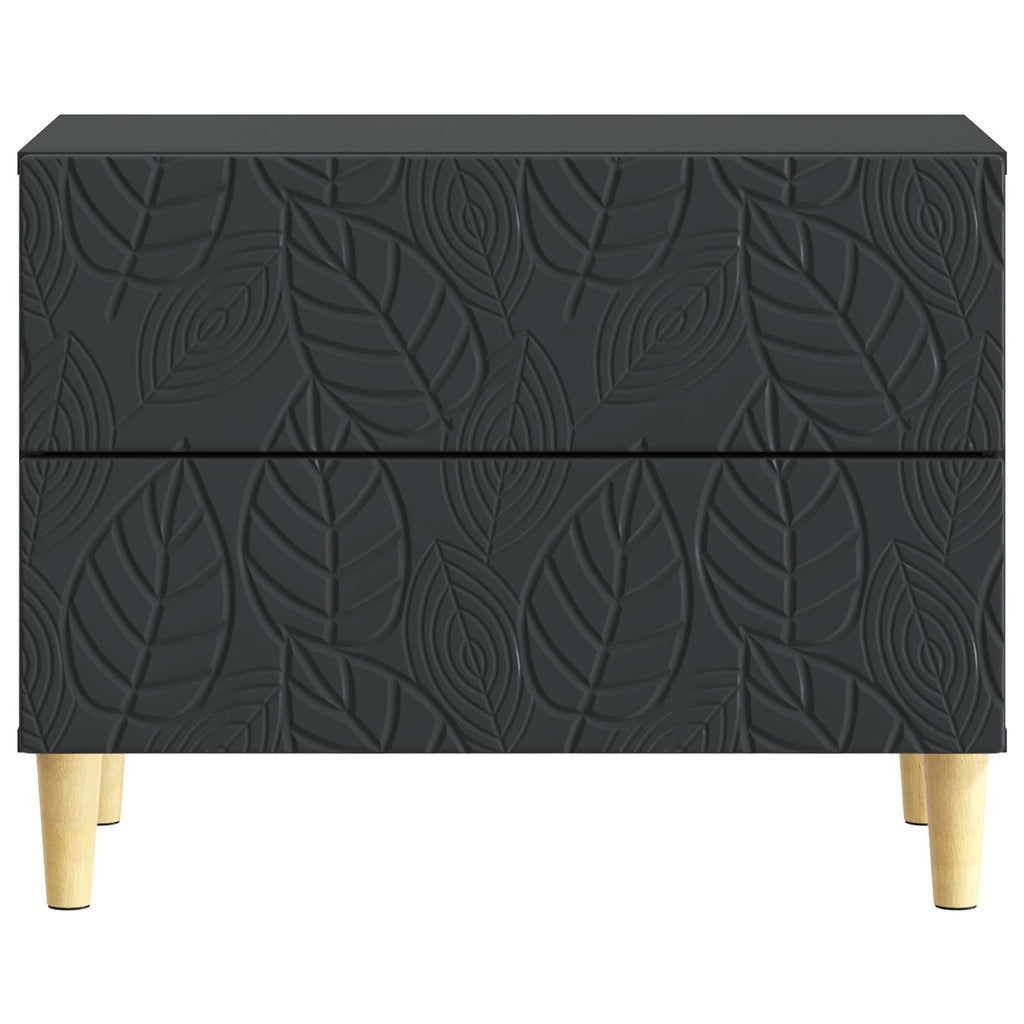 vidaXL Stolik nocny Czarny 62 x 34,5 x 48 cm Drewno inżynieryjne