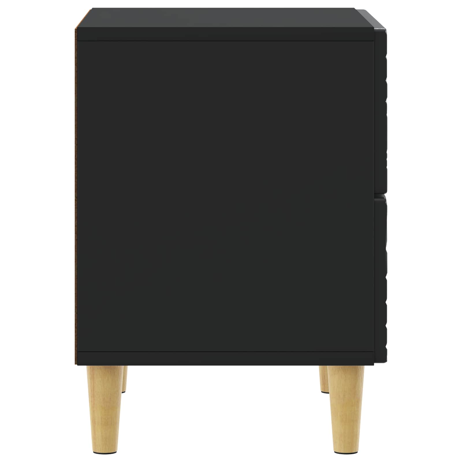 vidaXL Stolik nocny Czarny 62 x 34,5 x 48 cm Drewno inżynieryjne