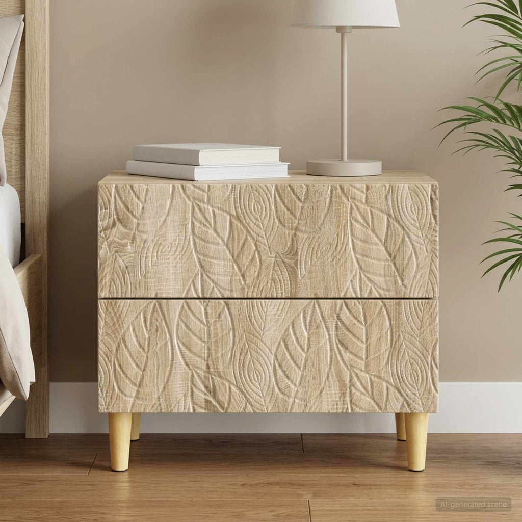 vidaXL Stolik nocny dąb Sonoma 62 x 34,5 x 48 cm Drewno inżynieryjne