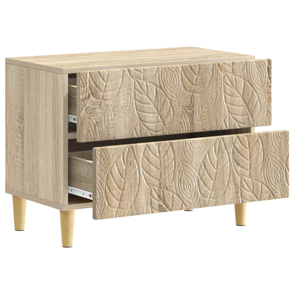 vidaXL Stolik nocny dąb Sonoma 62 x 34,5 x 48 cm Drewno inżynieryjne