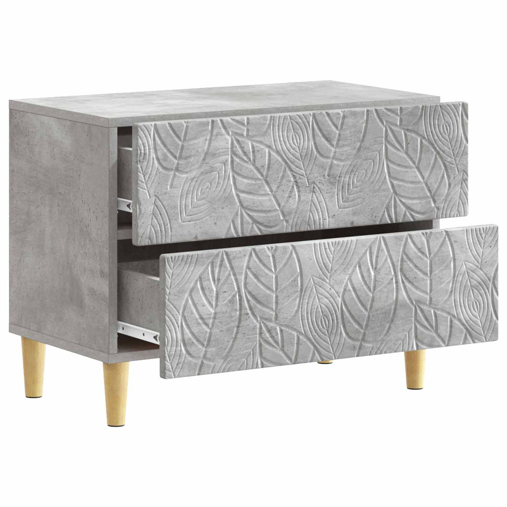 vidaXL Stolik nocny Betonowy szary 62 x 34,5 x 48 cm