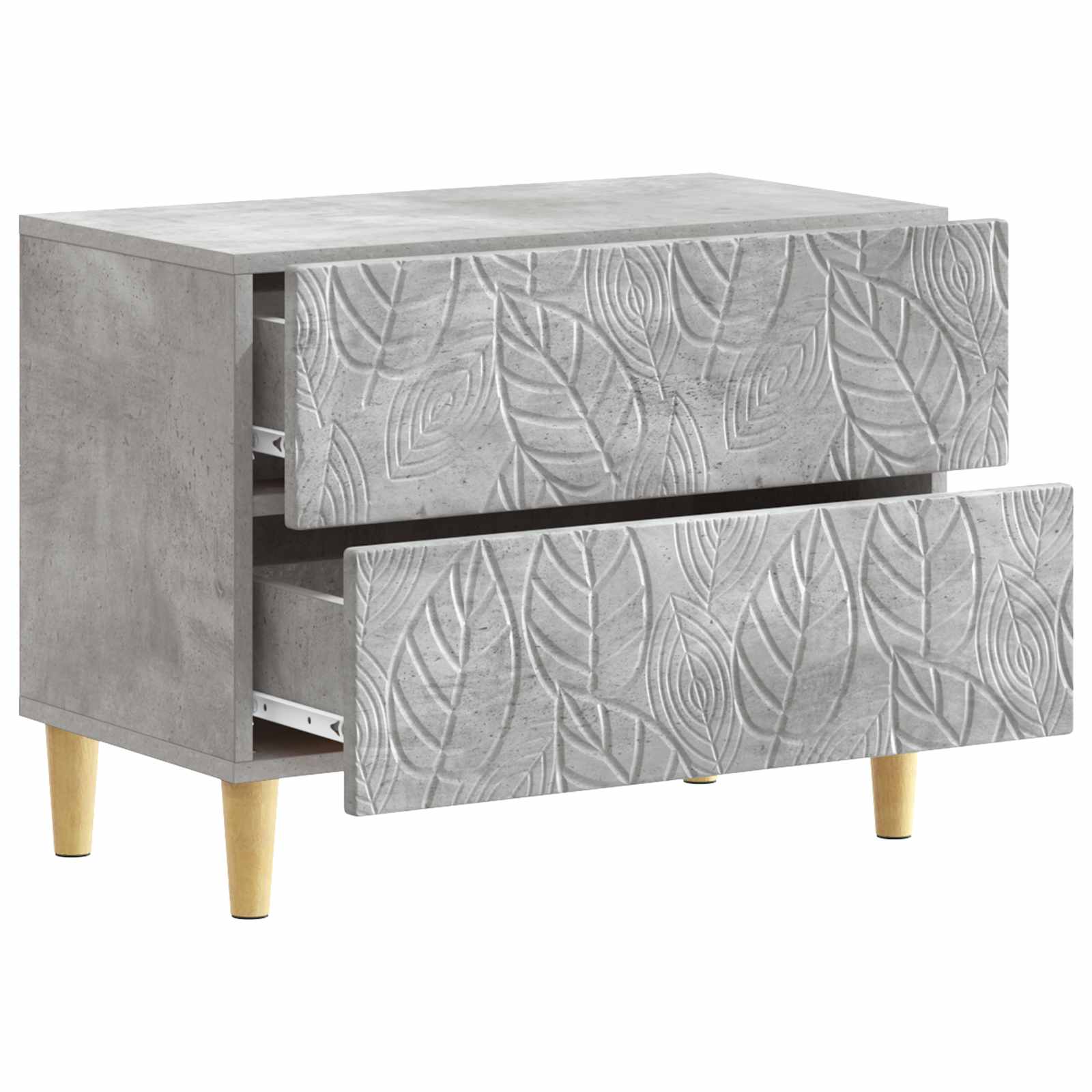 vidaXL Stolik nocny Betonowy szary 62 x 34,5 x 48 cm