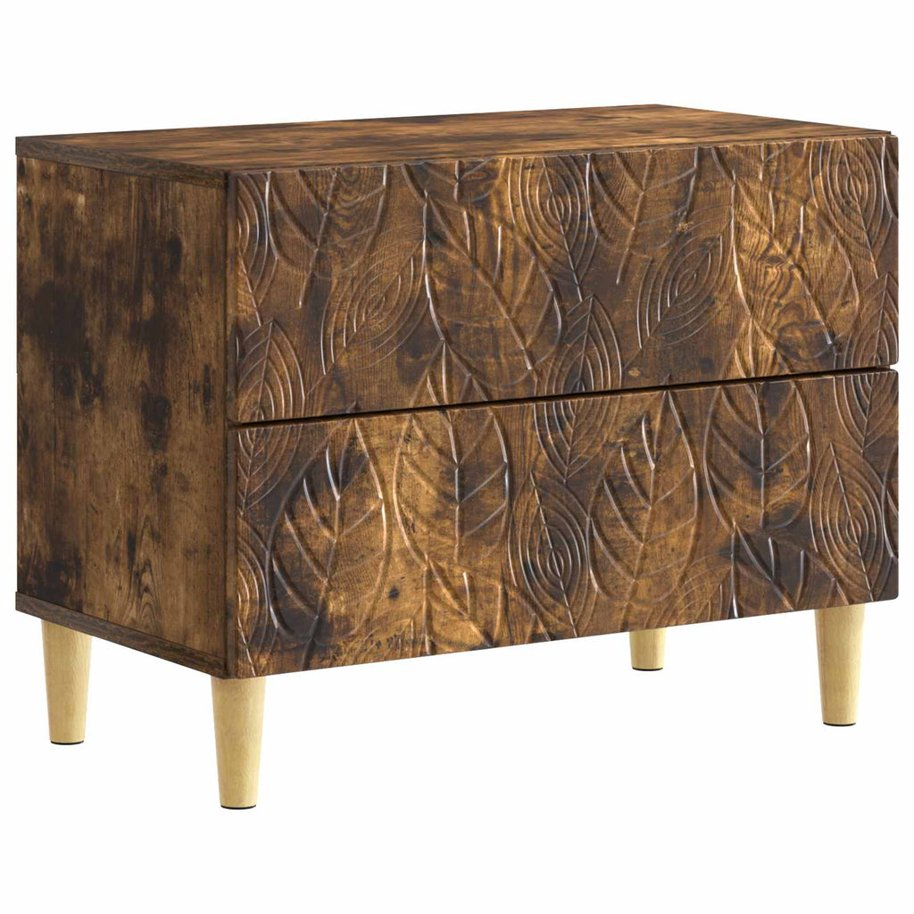 vidaXL Stolik nocny Dąb wędzony 62 x 34,5 x 48 cm Drewno inżynieryjne