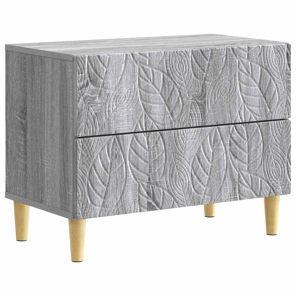 vidaXL Stolik nocny Szary Sonoma 62 x 34,5 x 48 cm Drewno inżynieryjne