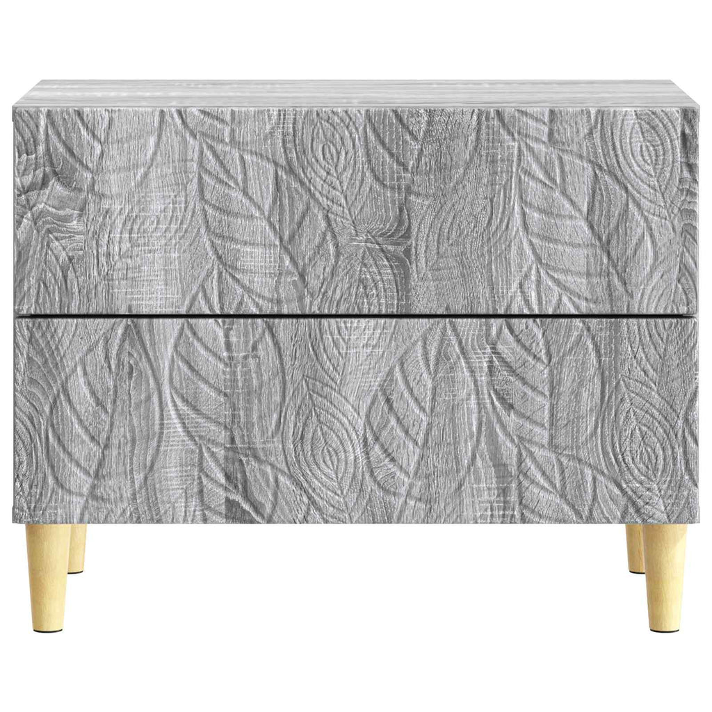 vidaXL Stolik nocny Szary Sonoma 62 x 34,5 x 48 cm Drewno inżynieryjne