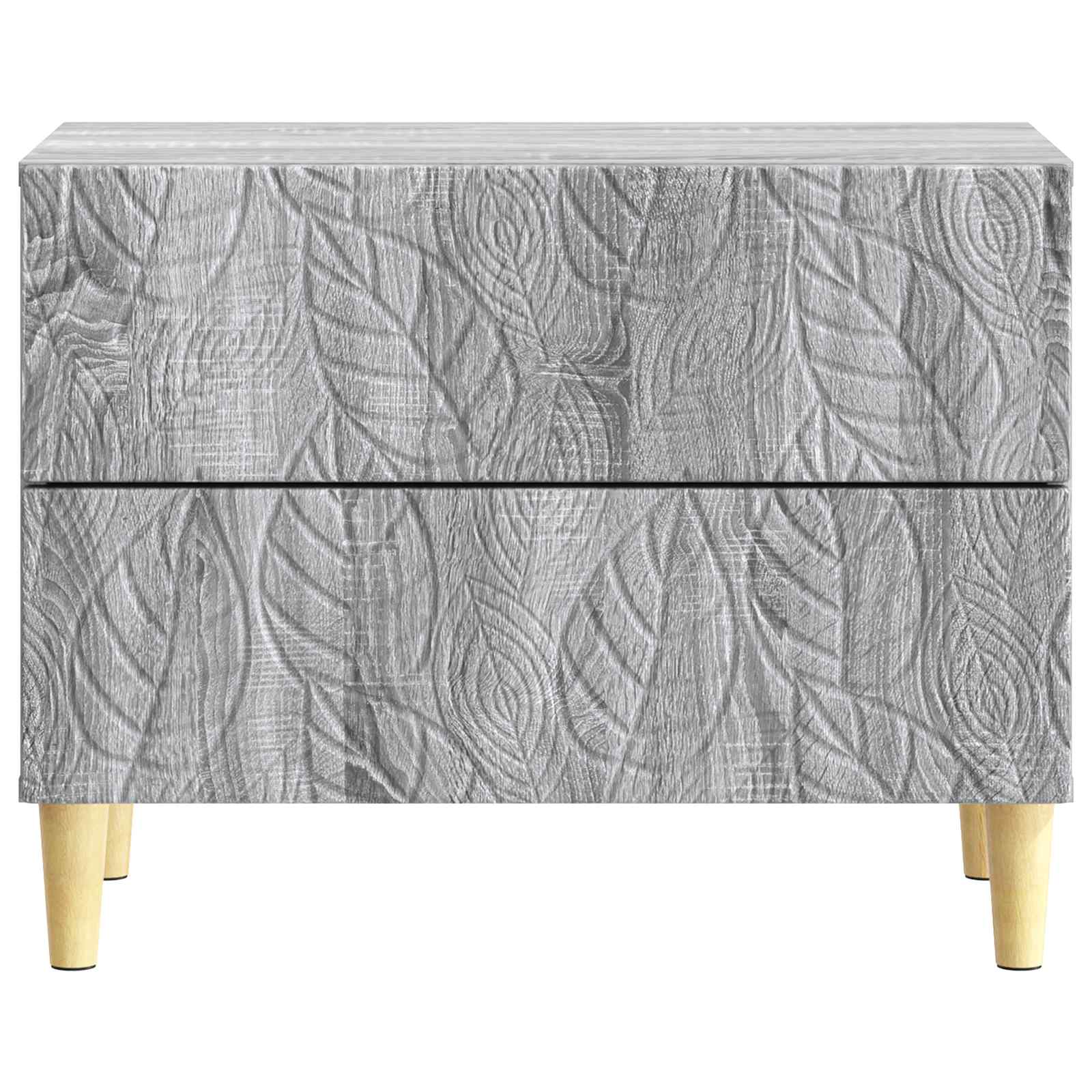 vidaXL Stolik nocny Szary Sonoma 62 x 34,5 x 48 cm Drewno inżynieryjne