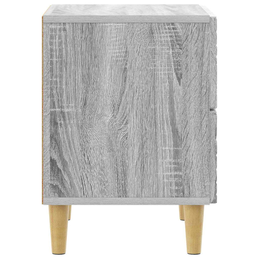 vidaXL Stolik nocny Szary Sonoma 62 x 34,5 x 48 cm Drewno inżynieryjne