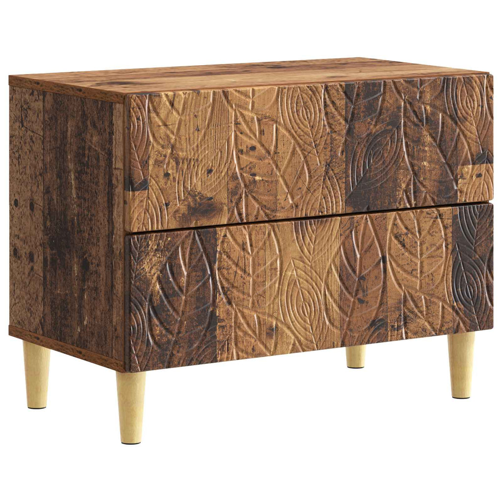 vidaXL Stolik nocny Stare drewno 62 x 34,5 x 48 cm Drewno inżynieryjne