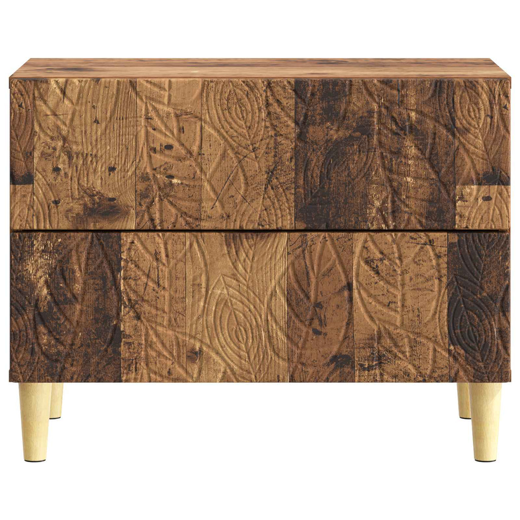 vidaXL Stolik nocny Stare drewno 62 x 34,5 x 48 cm Drewno inżynieryjne