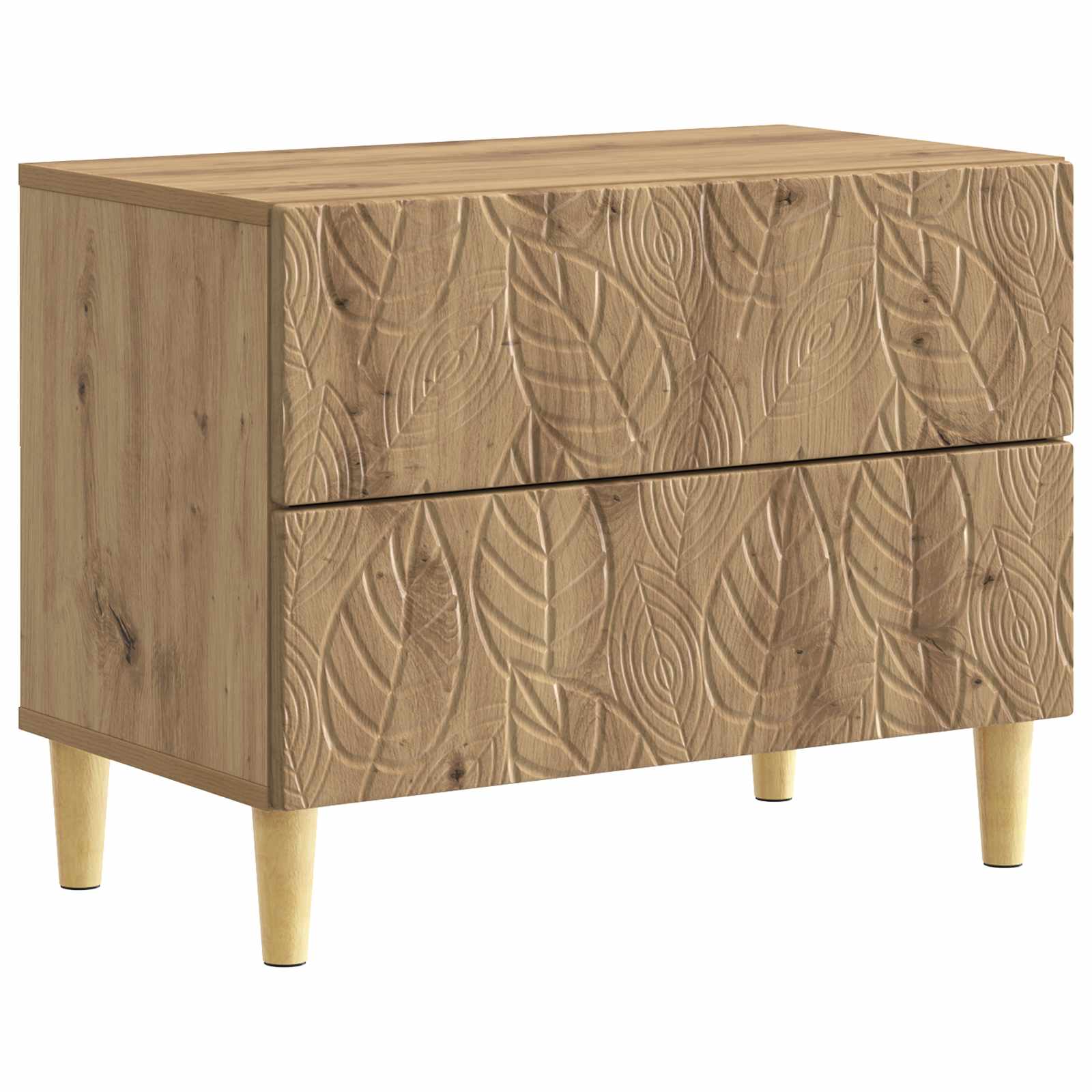 vidaXL Stolik nocny Dąb artisan 62 x 34,5 x 48 cm Drewno inżynieryjne