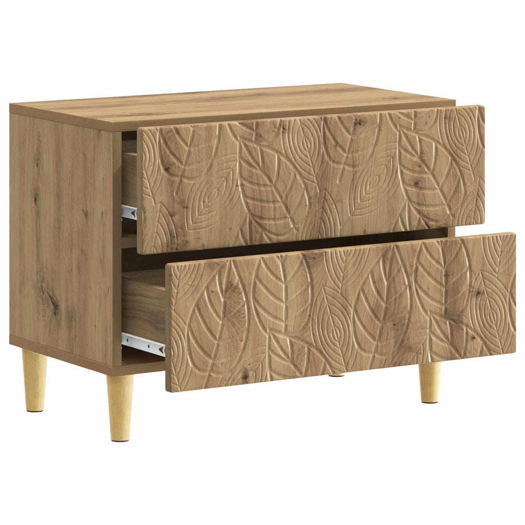 vidaXL Stolik nocny Dąb artisan 62 x 34,5 x 48 cm Drewno inżynieryjne