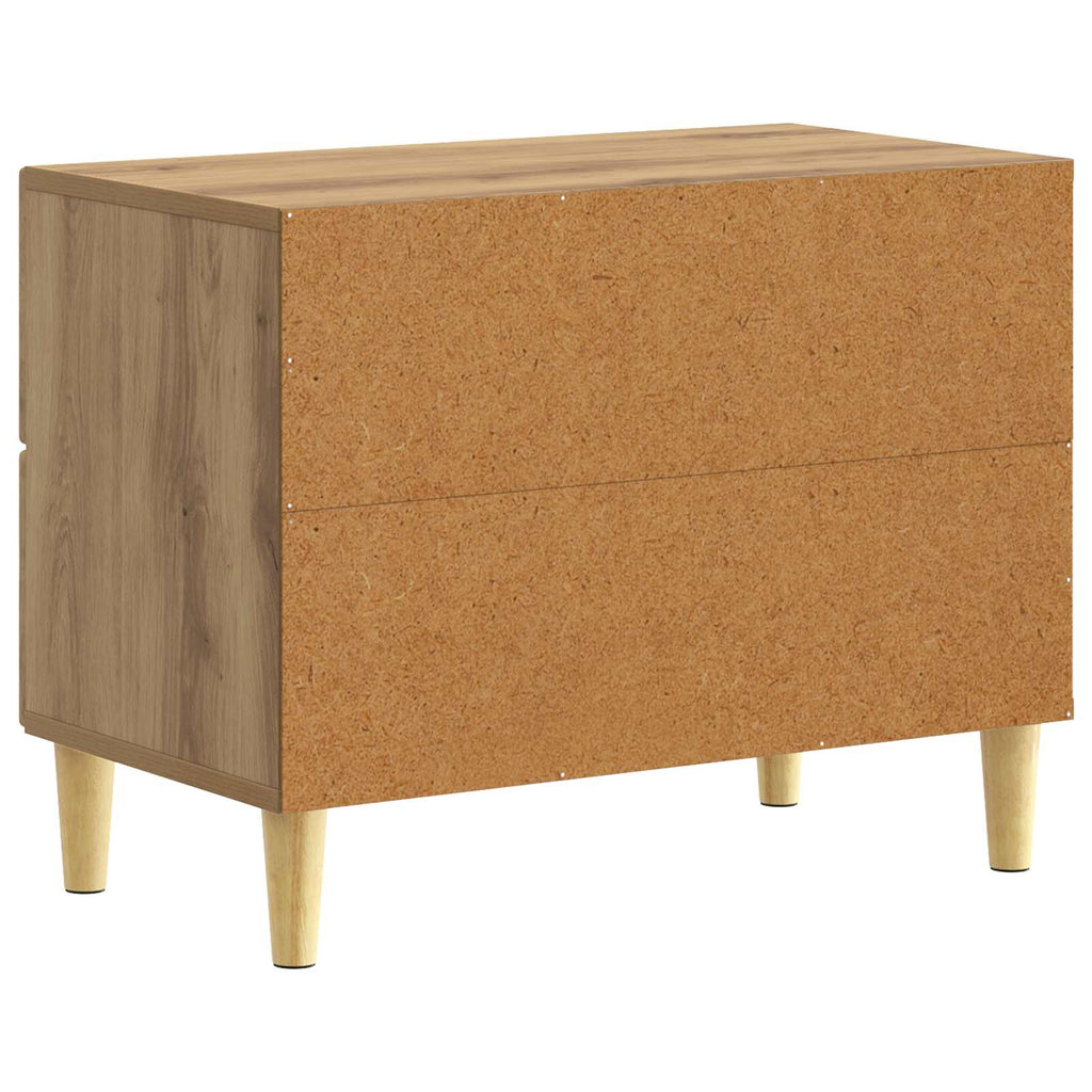 vidaXL Stolik nocny Dąb artisan 62 x 34,5 x 48 cm Drewno inżynieryjne