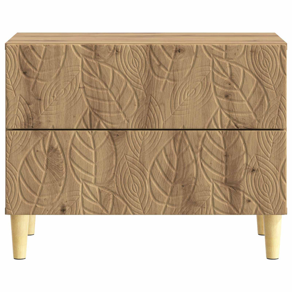 vidaXL Stolik nocny Dąb artisan 62 x 34,5 x 48 cm Drewno inżynieryjne