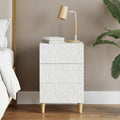 vidaXL Stolik nocny Biały 43 x 39,5 x 66,5 cm Drewno inżynieryjne