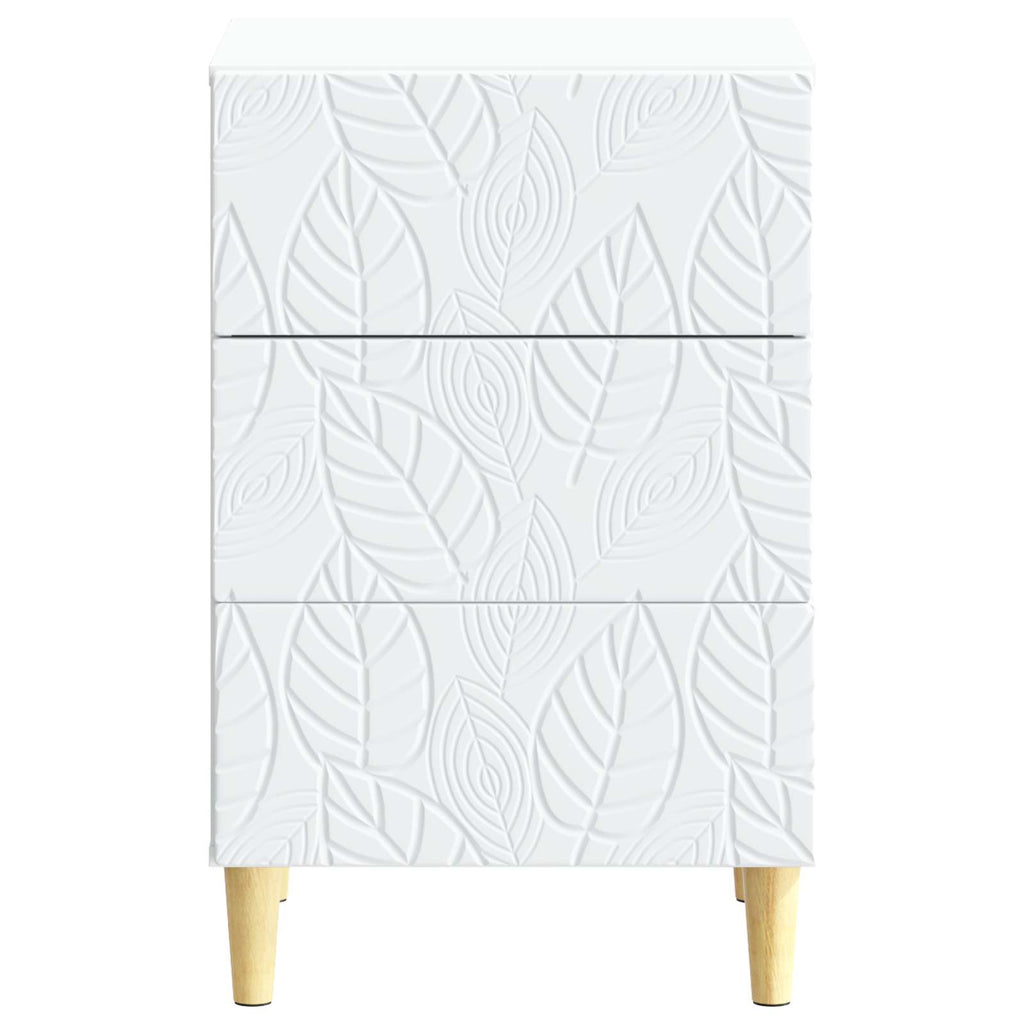 vidaXL Stolik nocny Biały 43 x 39,5 x 66,5 cm Drewno inżynieryjne