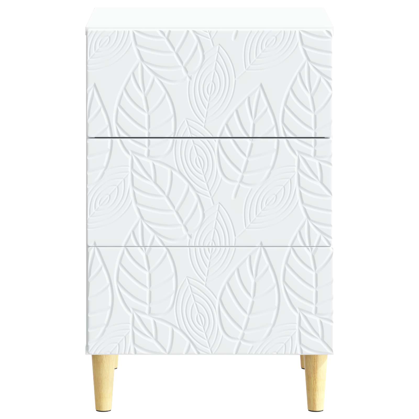 vidaXL Stolik nocny Biały 43 x 39,5 x 66,5 cm Drewno inżynieryjne
