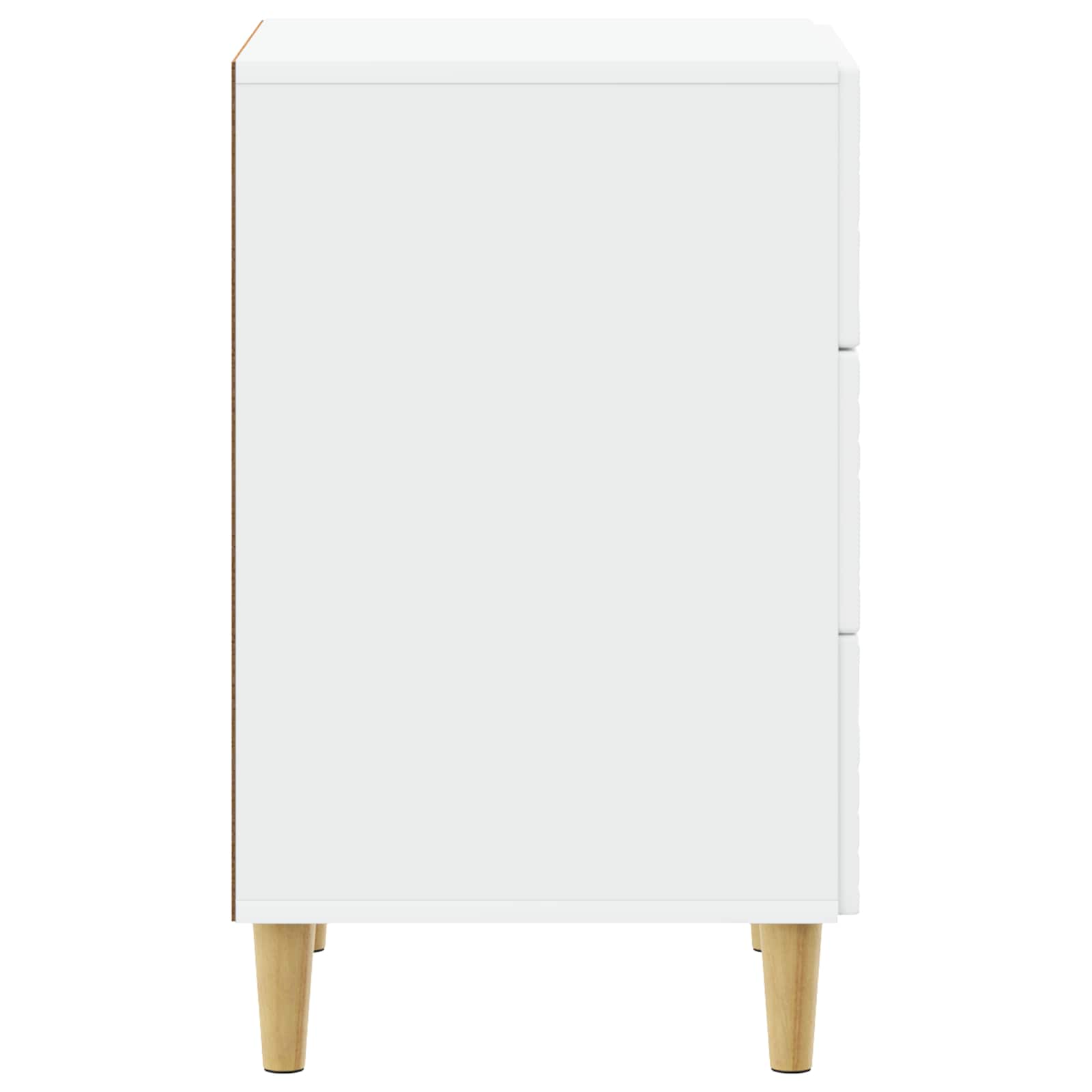 vidaXL Stolik nocny Biały 43 x 39,5 x 66,5 cm Drewno inżynieryjne