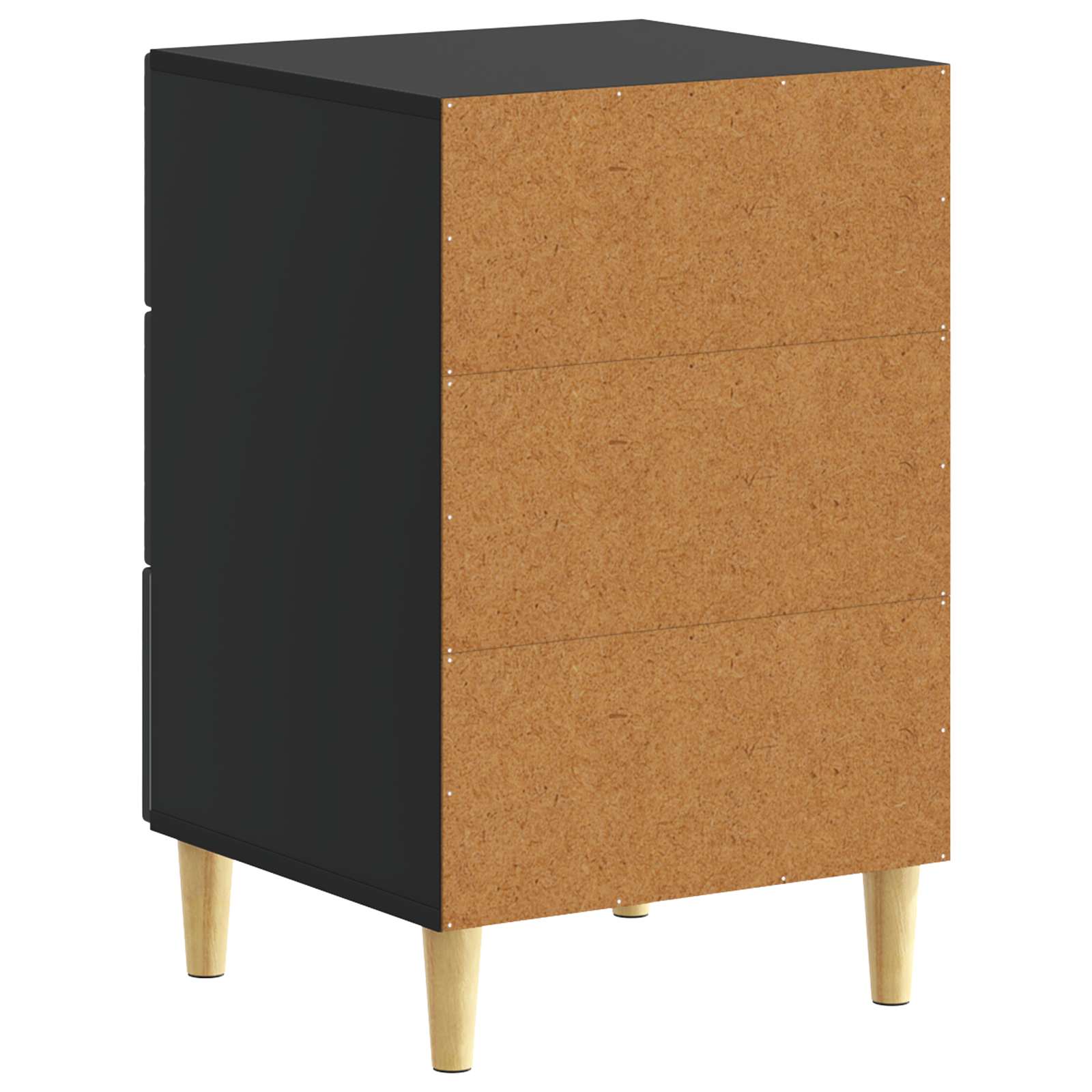 vidaXL Stolik nocny Czarny 43 x 39,5 x 66,5 cm Drewno inżynieryjne