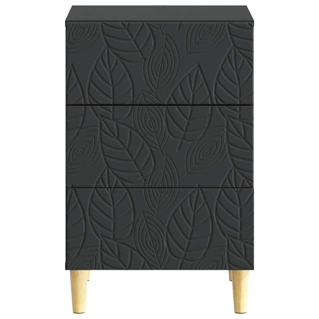 vidaXL Stolik nocny Czarny 43 x 39,5 x 66,5 cm Drewno inżynieryjne