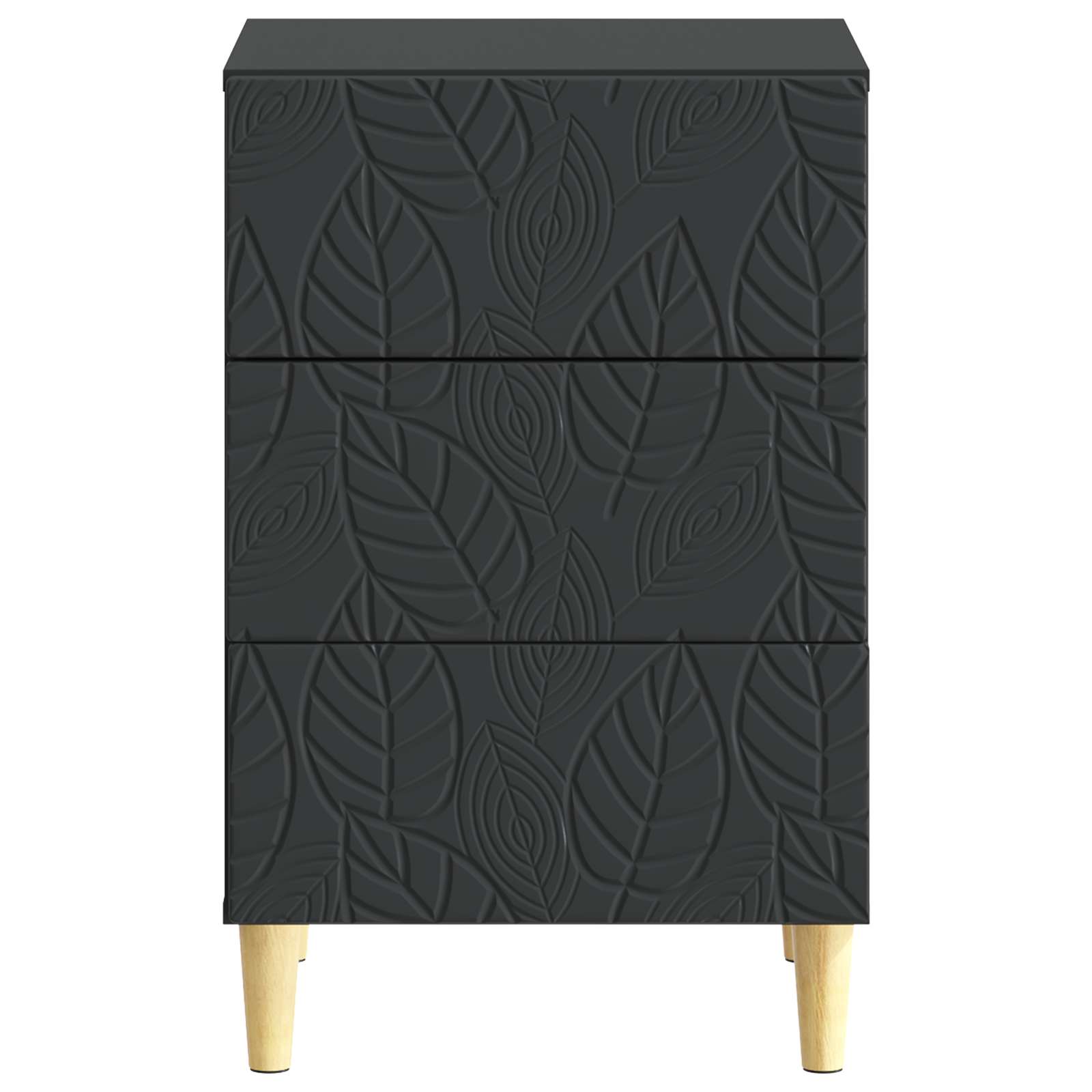 vidaXL Stolik nocny Czarny 43 x 39,5 x 66,5 cm Drewno inżynieryjne