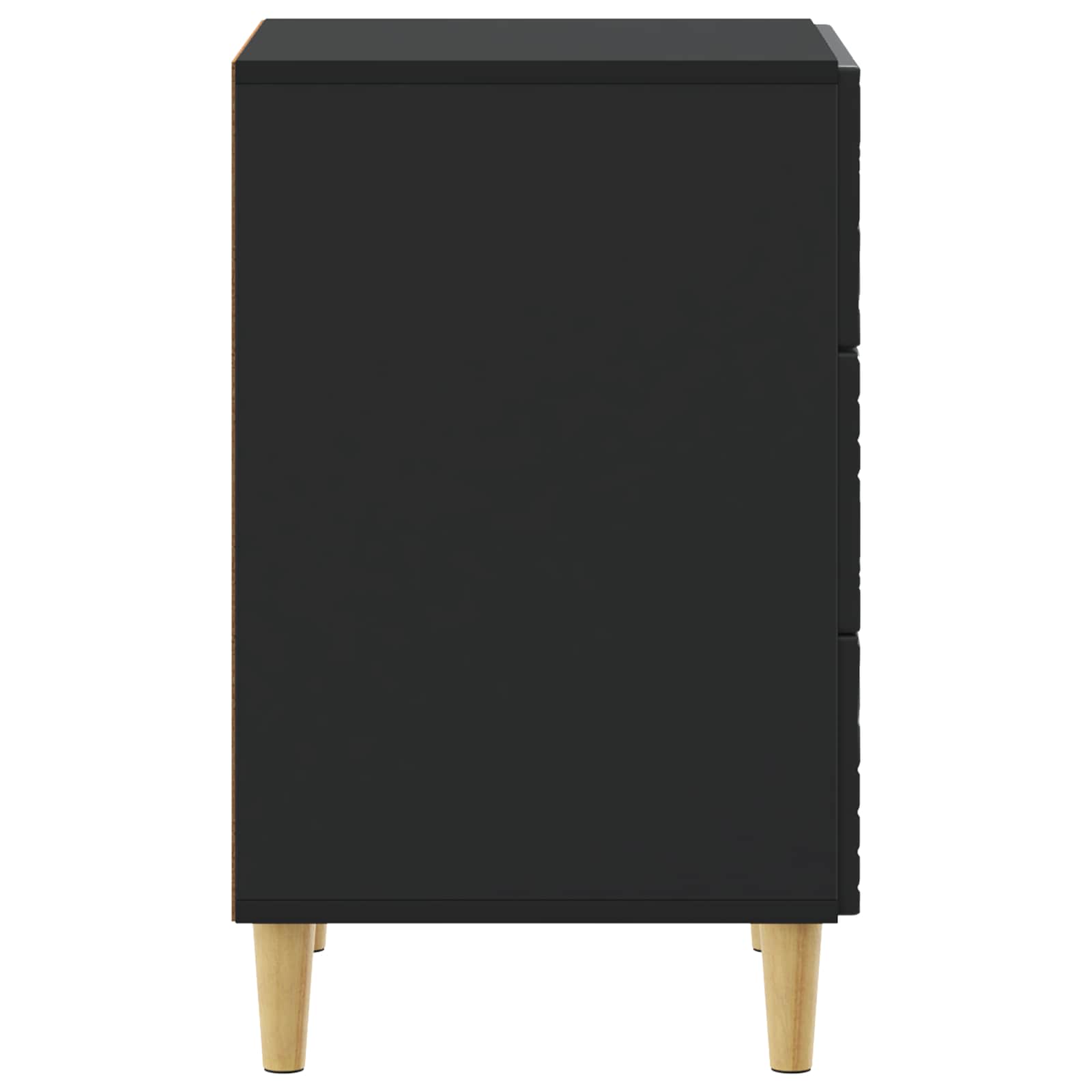 vidaXL Stolik nocny Czarny 43 x 39,5 x 66,5 cm Drewno inżynieryjne