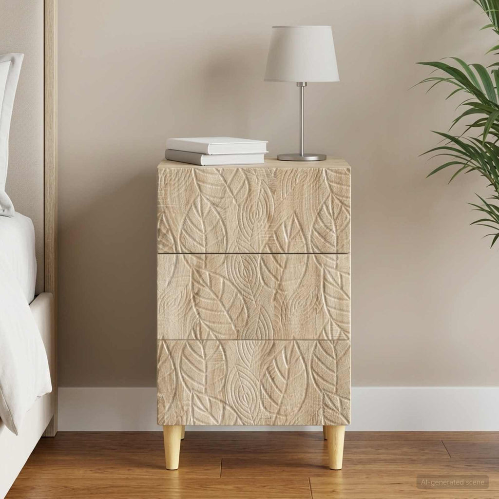 vidaXL Stolik nocny dąb Sonoma 43 x 39,5 x 66,5 cm Drewno inżynieryjne