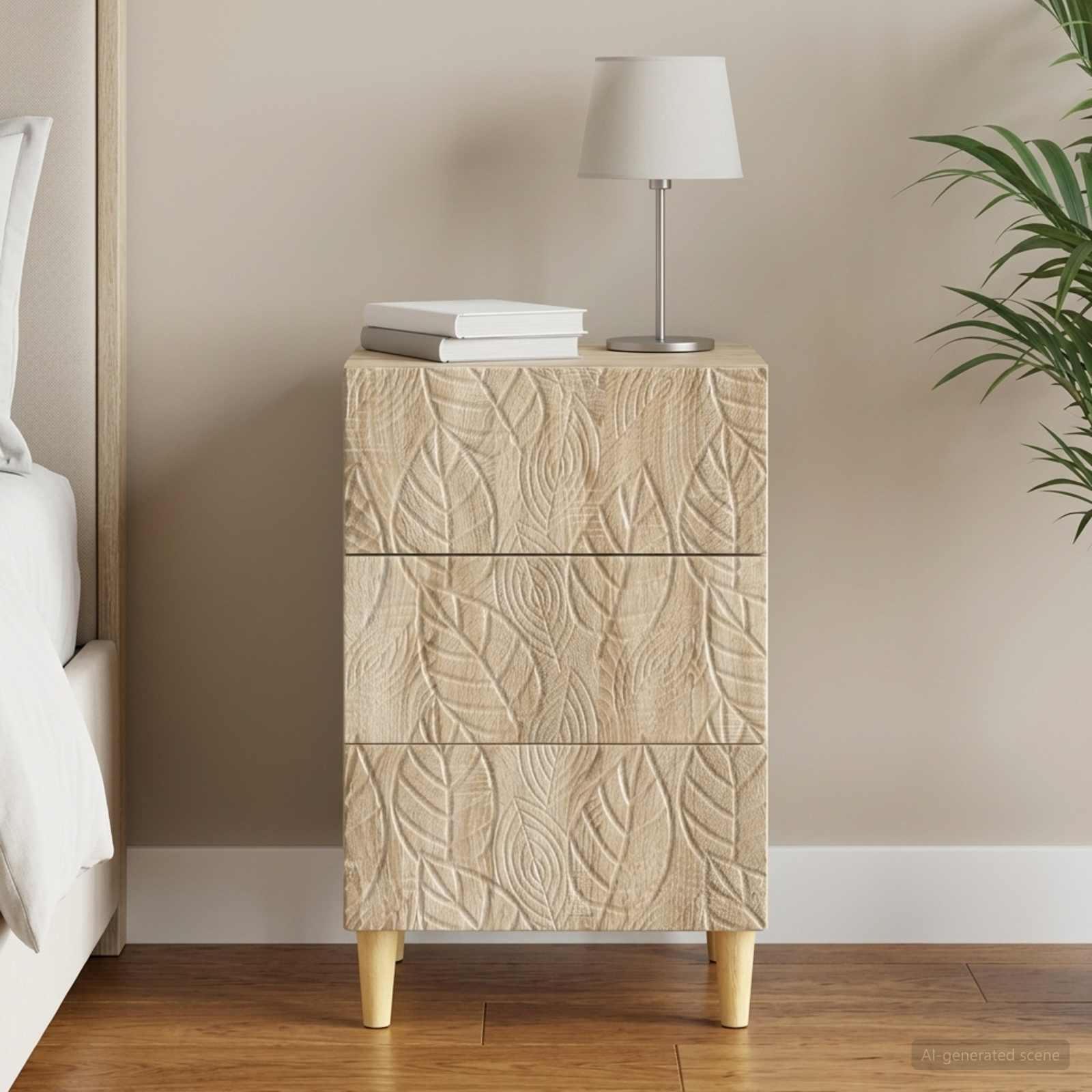 vidaXL Stolik nocny dąb Sonoma 43 x 39,5 x 66,5 cm Drewno inżynieryjne