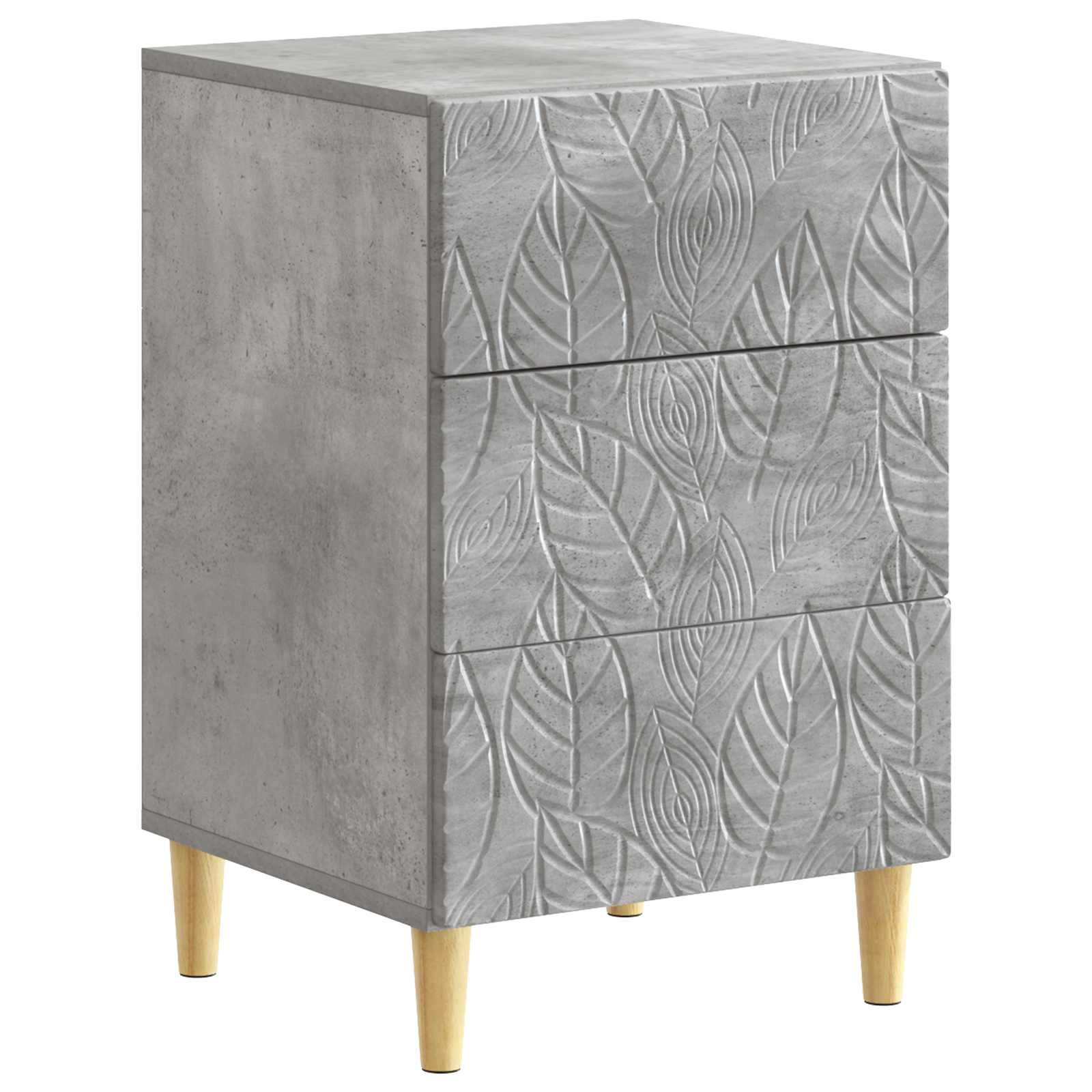 vidaXL Stolik nocny Betonowy szary 43 x 39,5 x 66,5 cm
