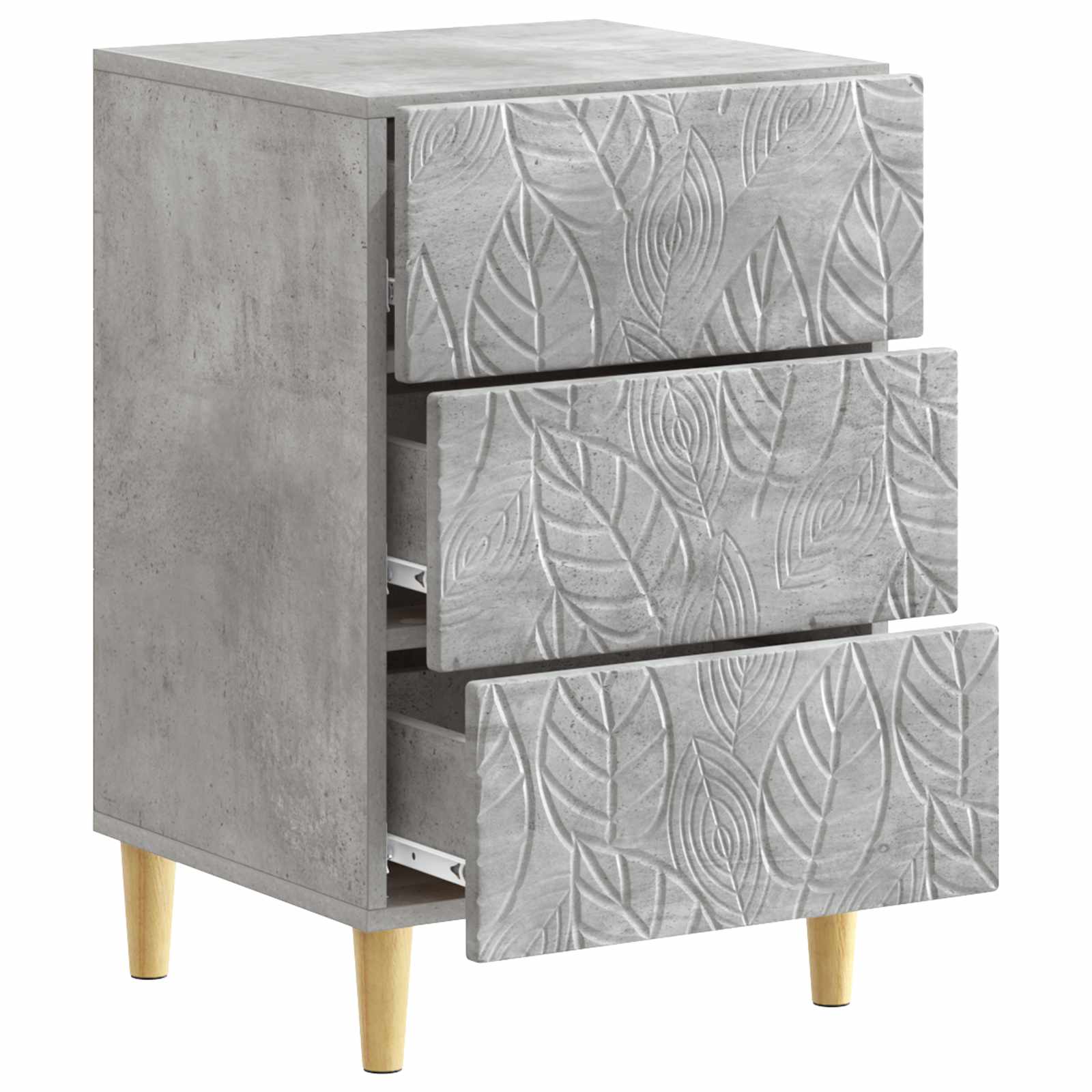 vidaXL Stolik nocny Betonowy szary 43 x 39,5 x 66,5 cm