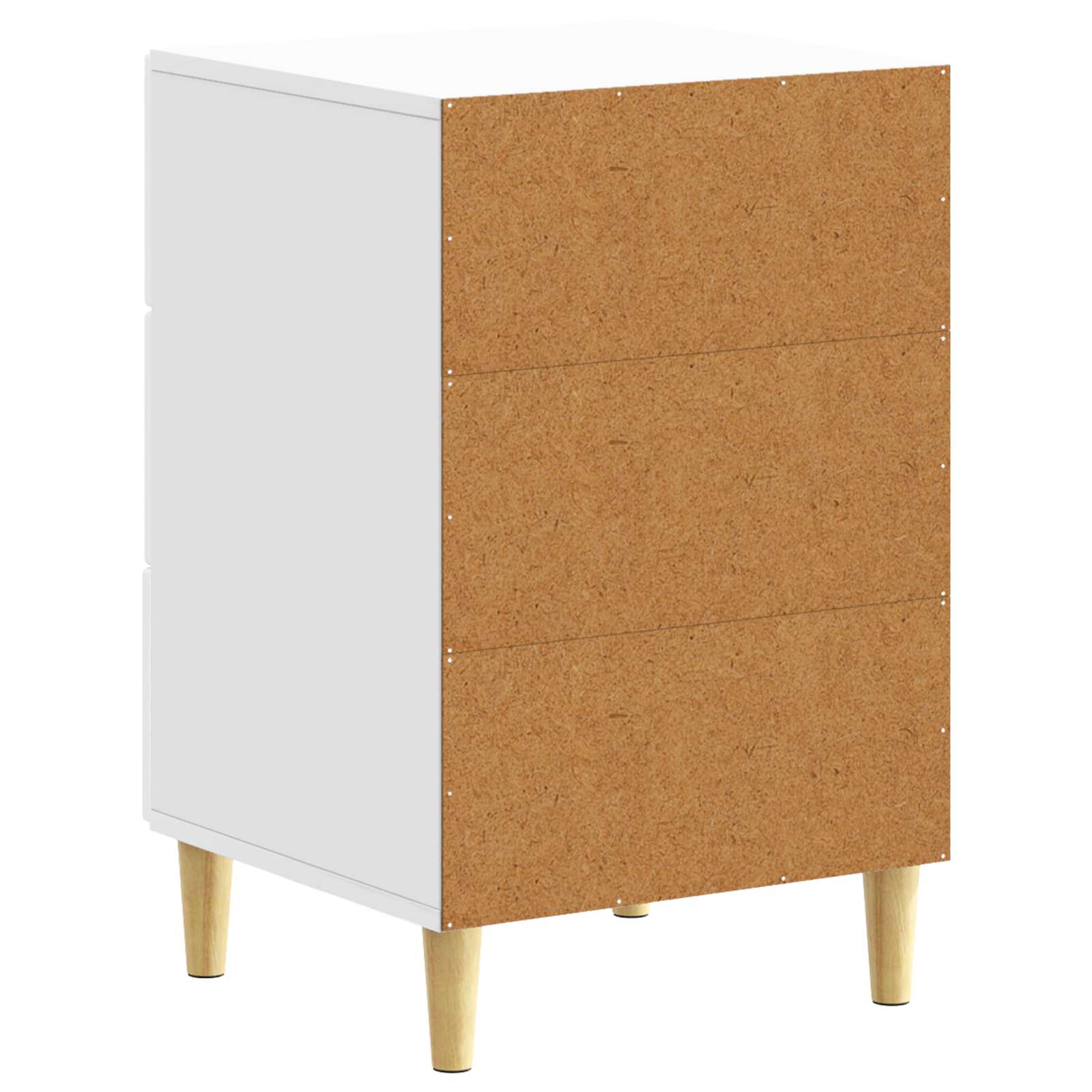 vidaXL Stolik nocny Biały wysoki połysk 43 x 39,5 x 66,5 cm