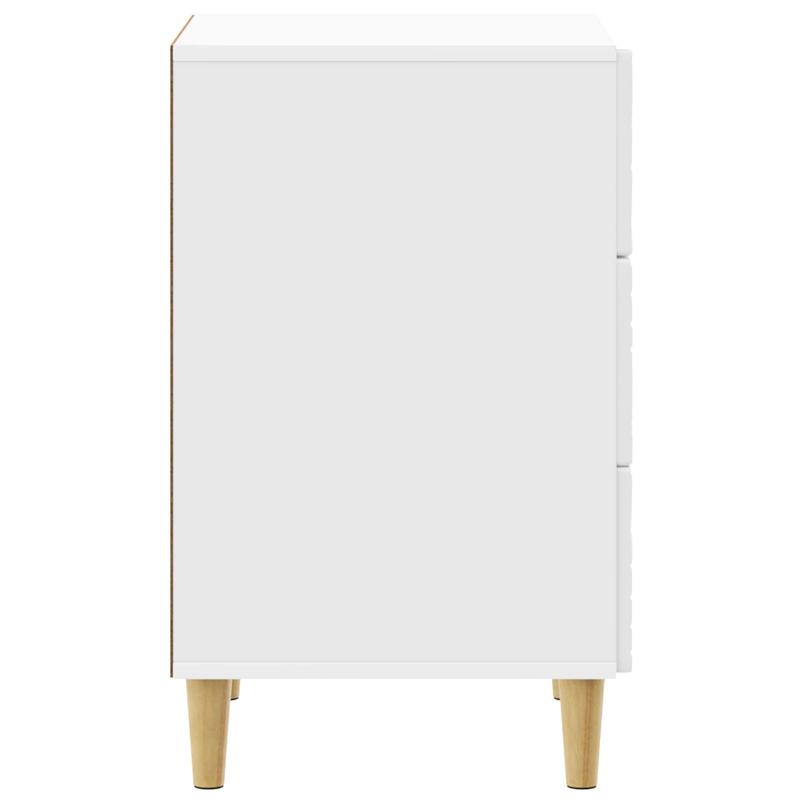 vidaXL Stolik nocny Biały wysoki połysk 43 x 39,5 x 66,5 cm