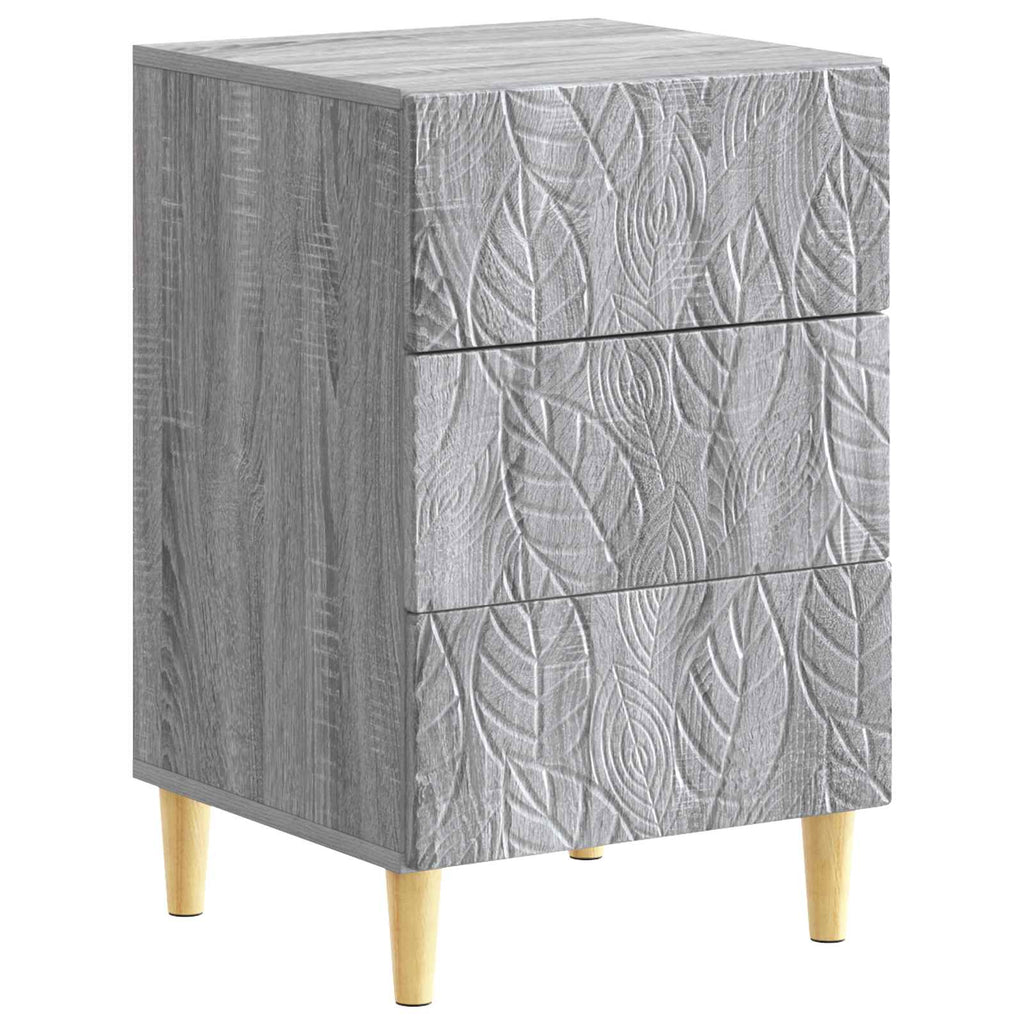 vidaXL Stolik nocny Szary Sonoma 43 x 39,5 x 66,5 cm