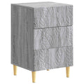 vidaXL Stolik nocny Szary Sonoma 43 x 39,5 x 66,5 cm
