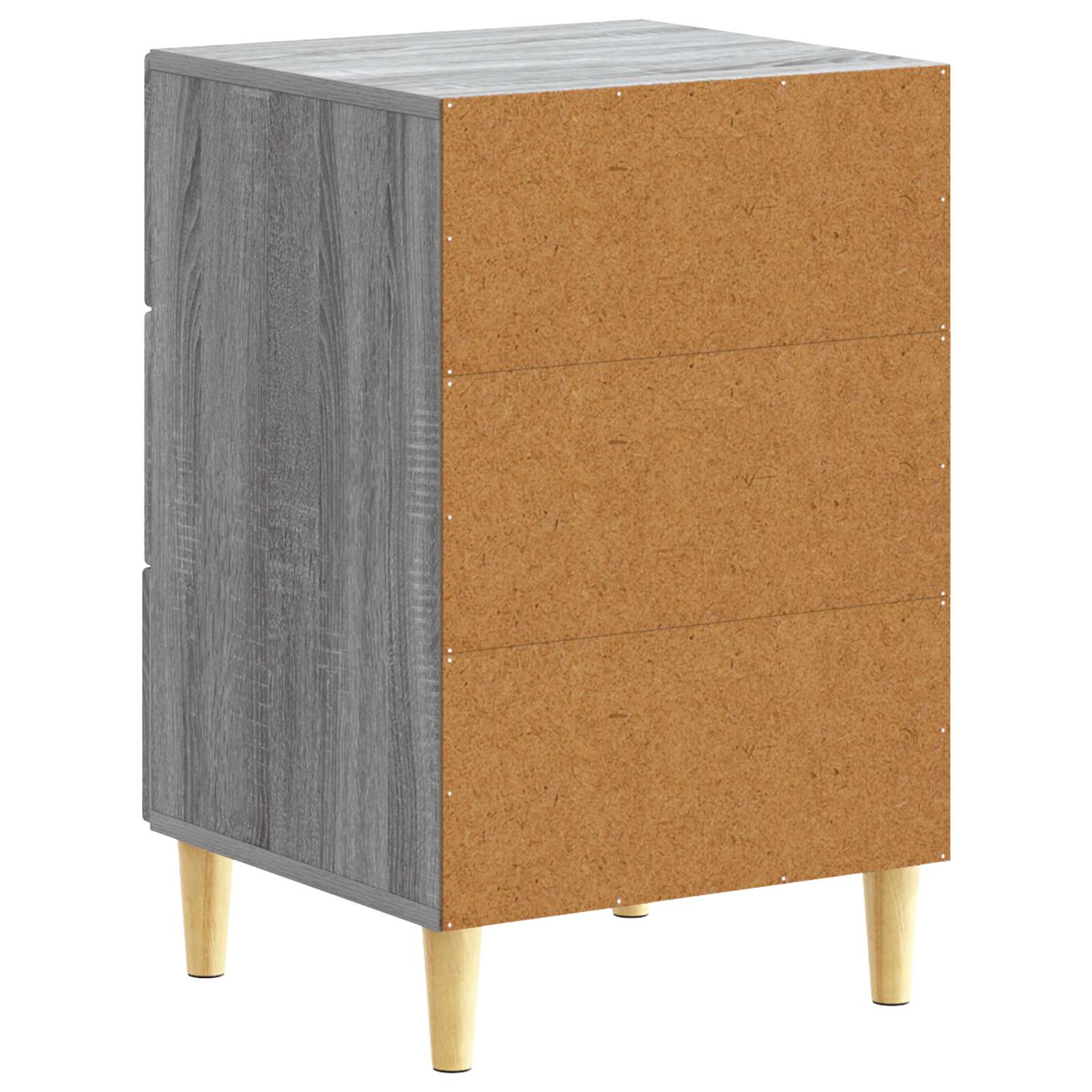 vidaXL Stolik nocny Szary Sonoma 43 x 39,5 x 66,5 cm