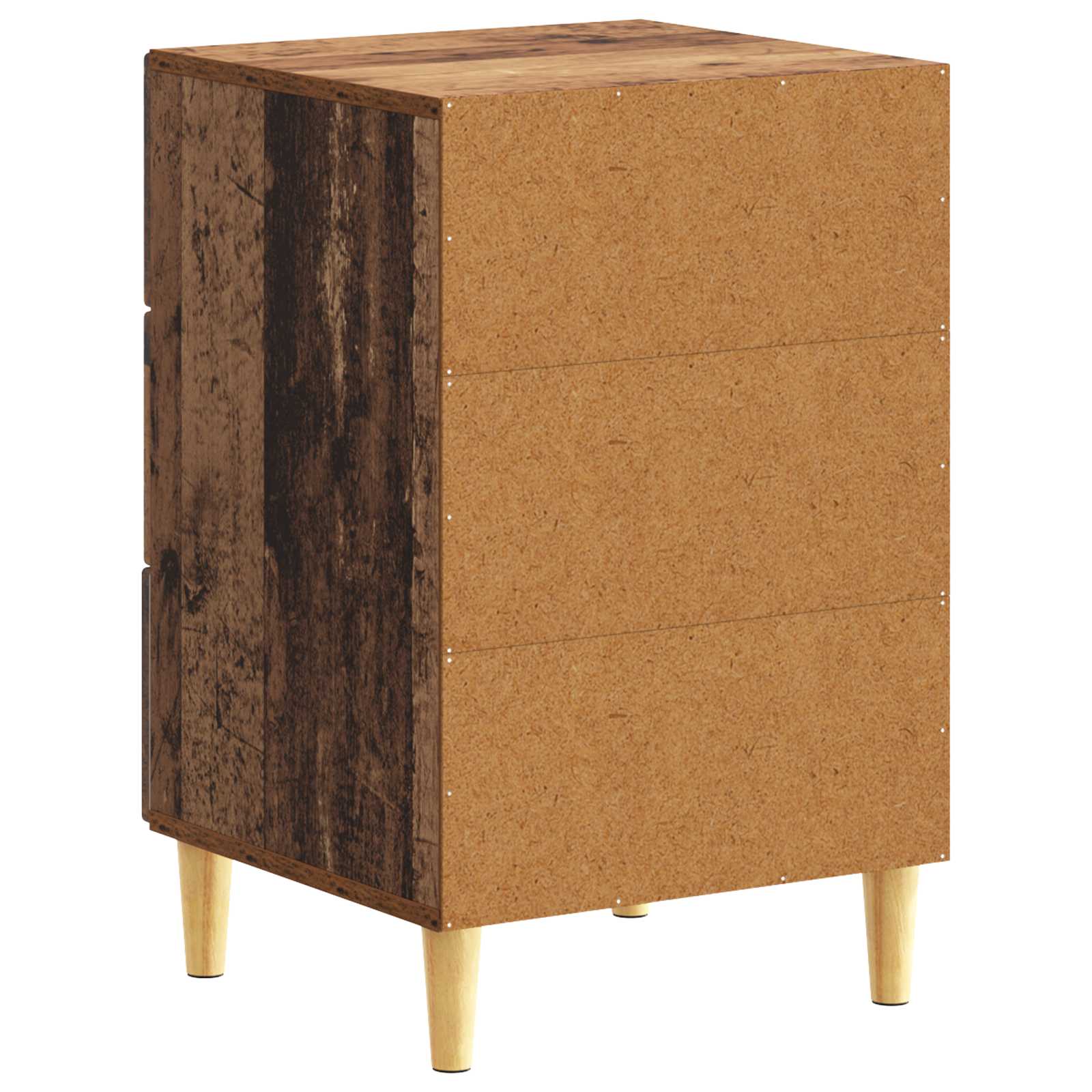 vidaXL Stolik nocny Stare drewno 43 x 39,5 x 66,5 cm