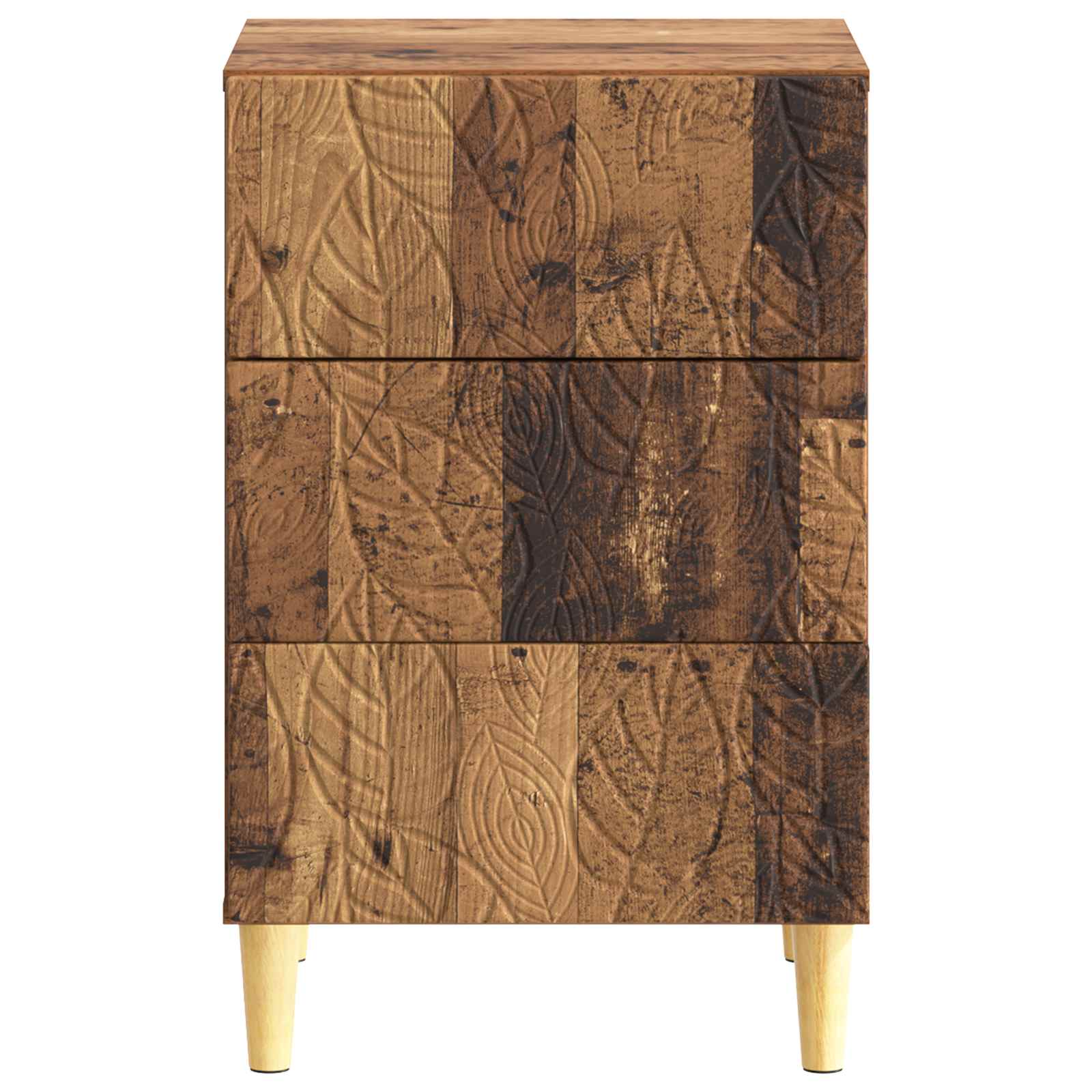 vidaXL Stolik nocny Stare drewno 43 x 39,5 x 66,5 cm