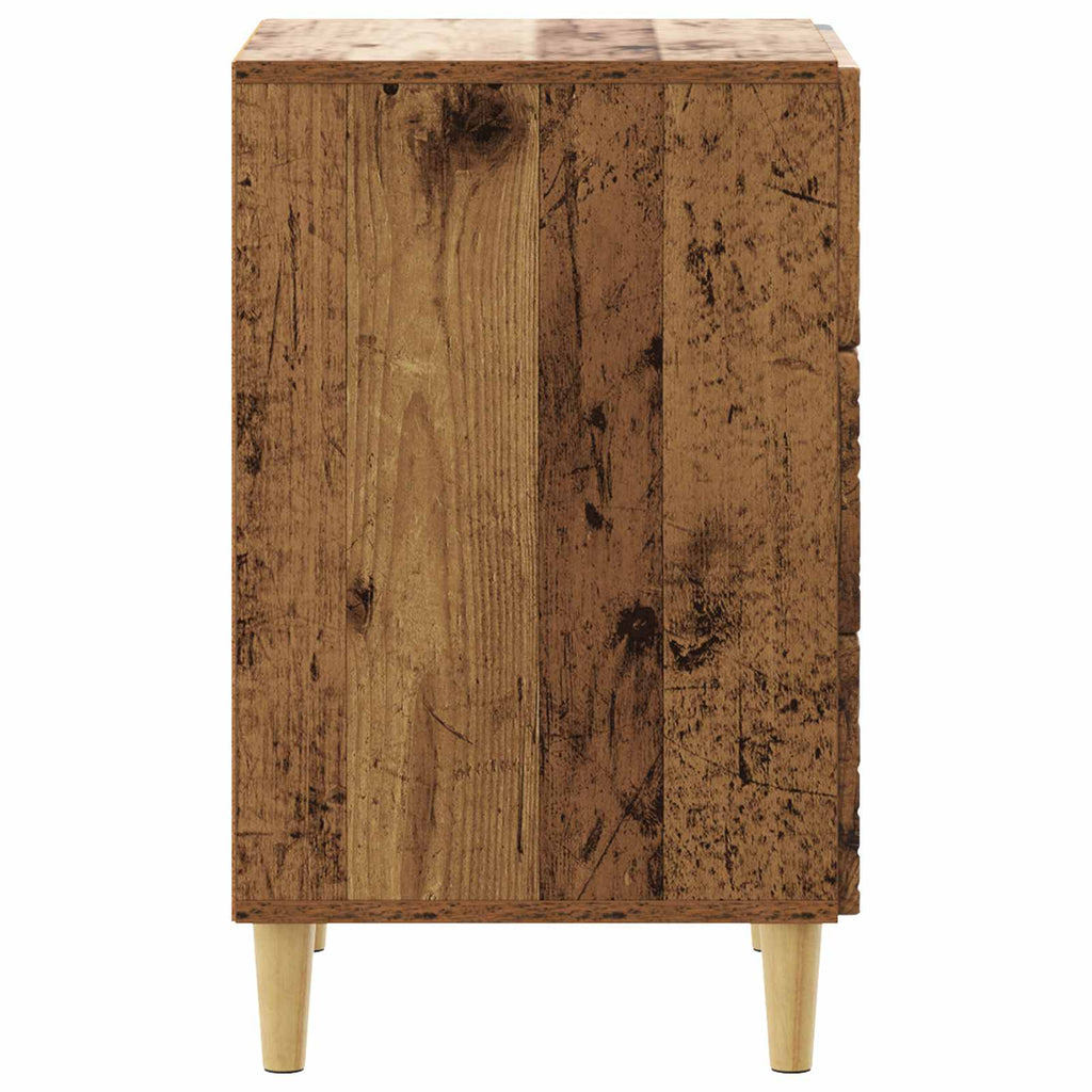 vidaXL Stolik nocny Stare drewno 43 x 39,5 x 66,5 cm