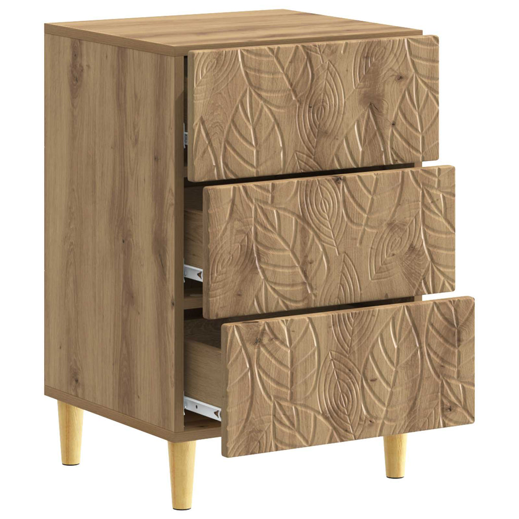 vidaXL Stolik nocny Dąb artisan 43 x 39,5 x 66,5 cm