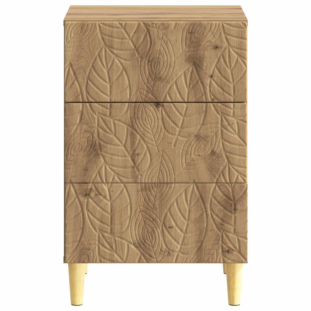 vidaXL Stolik nocny Dąb artisan 43 x 39,5 x 66,5 cm